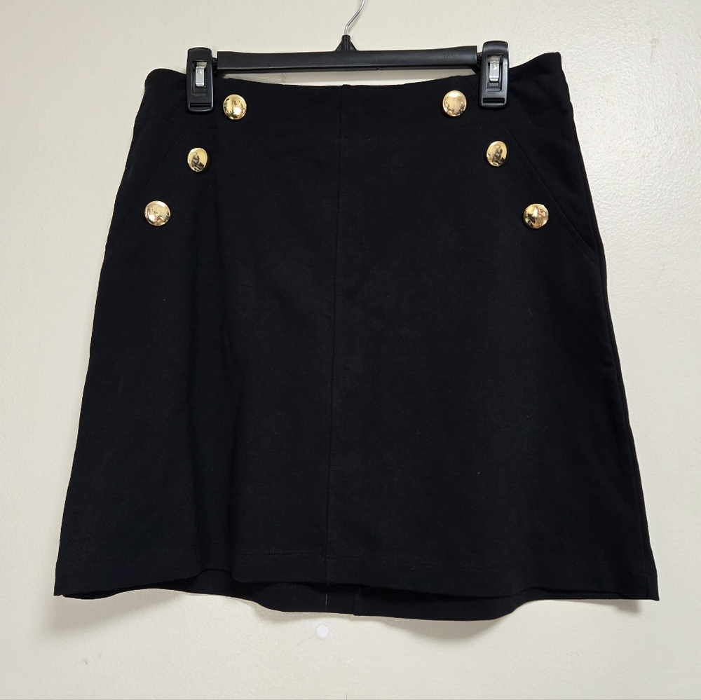Cato Est. 1946 Black Stretchy A-line Mini Skirt Size Medium